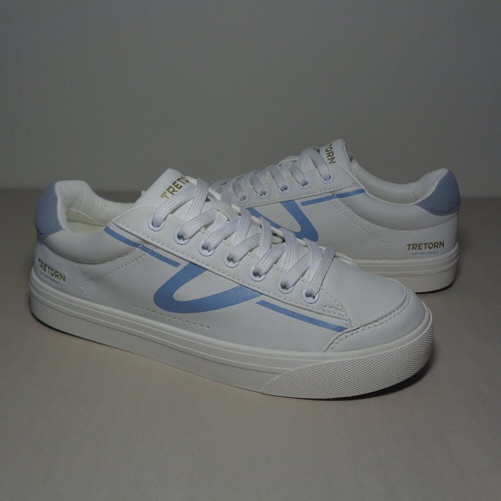 Tretorn / Size 6 M / HOPPER - SERVE / White - Blue / Sneakers New Women's Shoes
